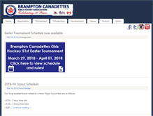 Tablet Screenshot of bramptoncanadettes.com